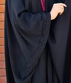 چادر مشکی یاسمین طرح طوبی جواهردوزی با ارسال رایگان