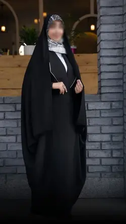 چادر مشکی کمری حسنا با ارسال رایگان