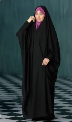 چادر مشکی بحرینی صدفی با ارسال رایگان