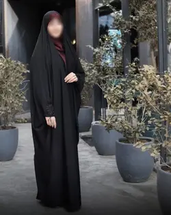 چادر مشکی جده طرح پونه جواهردوزی با ارسال رایگان