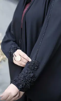 چادر مشکی جده طرح پونه جواهردوزی با ارسال رایگان