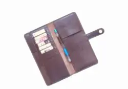 کیف دسته چک چرم طبیعی دست دوز