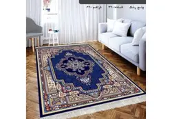 گلیم فرش ماشینی کاشان طرح باغ ملک سرمه