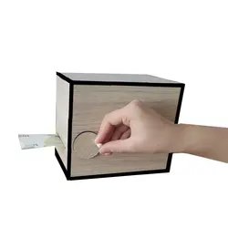 قلک اسکناس خور رمزدار دائمی طرح گاوصندوق