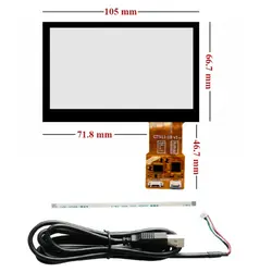السیدی 4.3 اینچ با تاچ مقاومتی TFT LCD 4.3 inch New Original innolux Module AT043TN24 V.7 with Touch گرید +A