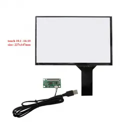 تاچ مقاومتی 10.1 اینچ 4 پین-مدل فلت راست 16:10 -resistive Touch 10.1