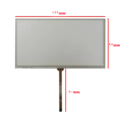 تاچ مقاومتی 7.0 اینچ 4پین وسط فلت (کیفیت خوب)Touch 7 inch