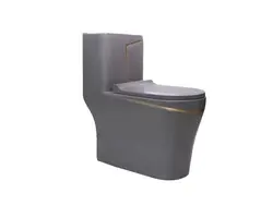 توالت فرنگی آداسا مدل آنجل طوسی شیربیده داردرجه1 - چینی بهداشتی عاشوری