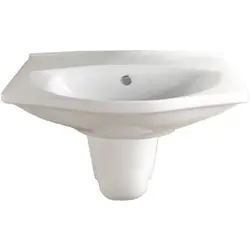 روشویی آلما 65 نیم پایه سینا چینی درجه 1 - چینی بهداشتی عاشوری