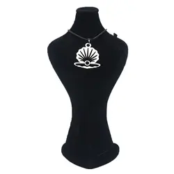 خرید ارزان قیمت گردنبند استیل مدل صدف