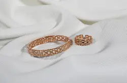 انگشتر و بنگل ضد حساسیت طرح رولکس تنیسی