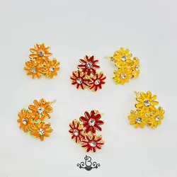 گوشواره مدل گلدون بابونه
