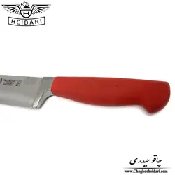 چاقو آشپزخانه راسته دسته اسفنجی قرمز
