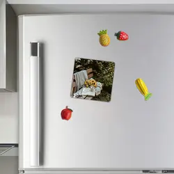 مگنت طرح کتاب و گل و نیمکت کد wmg4166