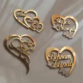 گردنبند سفارشی ساز استیل رنگ ثابت با طرح و اسم دلخواه شما