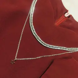 گردنبند دو لاین کارتیر نقره ای