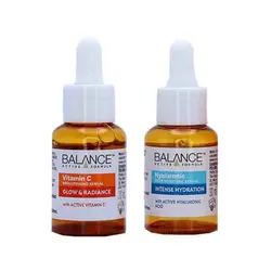 پک ۲ عددی سرم هیالورونیک اسید و ویتامین سی The Serum Heroes بالانس BALANCE