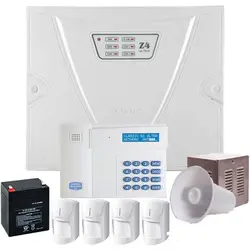 پک دزدگیر سیم کارتی کلاسیک چهار چشمی سیم دار مدل Z4 Ultra