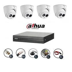 پکیج چهارعددی دوربین مداربسته داهوا میکروفن ضبط صدا مدل DH_HAC_HDW1200EMPA