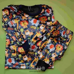 دو تیکه مخملی رویالتی طرح حیوانات