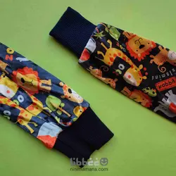 دو تیکه مخملی رویالتی طرح حیوانات