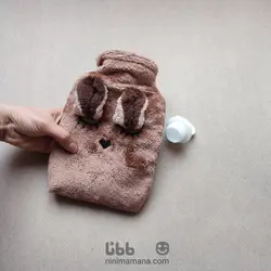 کیسه اب گرم سیلیکونی طرح خرگوش قهوه ای