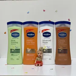 لوسیون بدن آلوورا وازلین سبز ۴۰۰میل vaseline - فروشگاه ادیب مارکت