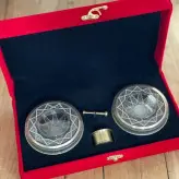 ظروف بسته بندی زعفران - مخمل دو خاتم 5گرم وهاون نقلی