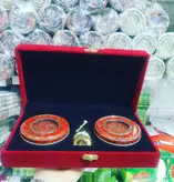 ظروف بسته بندی زعفران - مخمل دو خاتم 5گرم وهاون نقلی