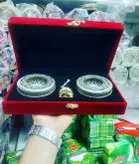 ظروف بسته بندی زعفران - مخمل دو خاتم 5گرم وهاون نقلی