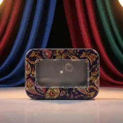 ظرف باقلوا کوچک ظرف بسته بندی فلزی باقلوا مناسب 250 گرم ترمه