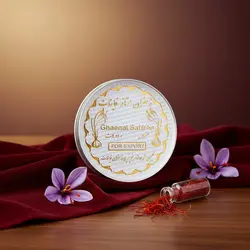 ظروف بسته بندی زعفران - ظرف کریستالی تخت گرد 4گرم