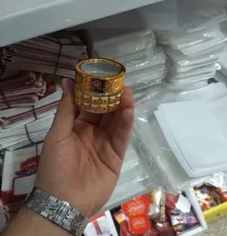 ظروف بسته بندی زعفران - طلایی - جدید - کوچک