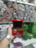 ظروف بسته بندی زعفران - مخمل خاتم 3 گرم و هاون نقلی اقتصادی