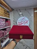 جعبه هدیه زعفران طرح دو خاتم هاون جام و قوری شاه عباسی