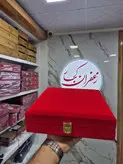 جعبه هدیه زعفران طرح دو خاتم هاون جام و قوری شاه عباسی