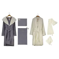 مقمیس حوله تن پوش meghmiss family bathrobe set model mary
