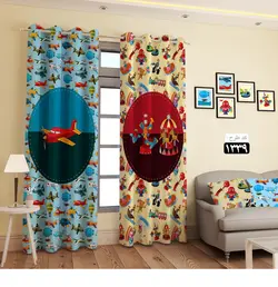 پرده تصویری طرح الک و دولک