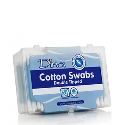 گوش پاک کن دینا Dina مدل Cotton Swabs بسته 200 عددی