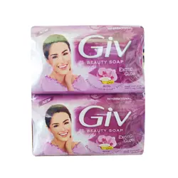 صابون جیو Giv بنفش مدل GIV EXOTIC GLOW بسته ۴ عددی