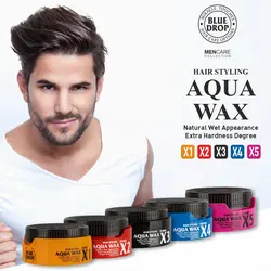 واکس حالت دهنده مو BLUE DROP مدل AQUA WAX قدرت X2 حجم 150 میل