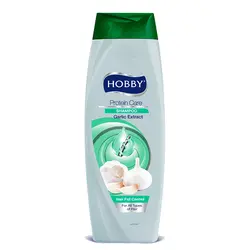 شامپو هوبی HOBBY عصاره سیر مخصوص موهای ضعیف حجم ۶۰۰ میل