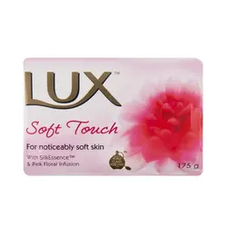 صابون لوکس LUX رایحه گل رز صورتی وزن 90 گرم بسته 6 عددی