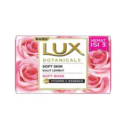 صابون لوکس LUX رایحه گل رز صورتی وزن 110 گرم بسته 6 عددی
