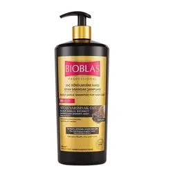 شامپو ضد ریزش مو بیوبلاس BIOBLAS حاوی عصاره سیر سیاه black garlic حجم 1000 میل