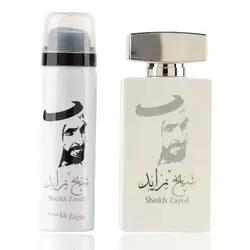 ست ادکلن و اسپری مردانه شیخ زاید سفید Sheikh Zayed White حجم 80 میلی لیتر