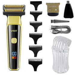 ماشین اصلاح سه کاره صورت و بدن وی جی آر  VGR مدل V-366
