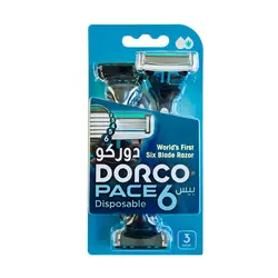 خودتراش 6 تیغ دورکو DORCO بسته 3 عددی