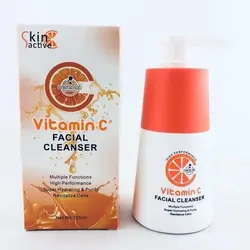 تونر آب رسان پوست Skin activ مدل ویتامین سی VITAMIN C حجم 100 میلی لیتر