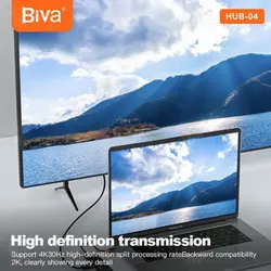 هاب 11 پورت بیوا Biva HUB-04 Type-C 11 in 1 Docking Station